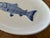 Italian Vintage Italian White and Blue Porcelain Seafood Fish Platter For Sale - Image 3 of 4