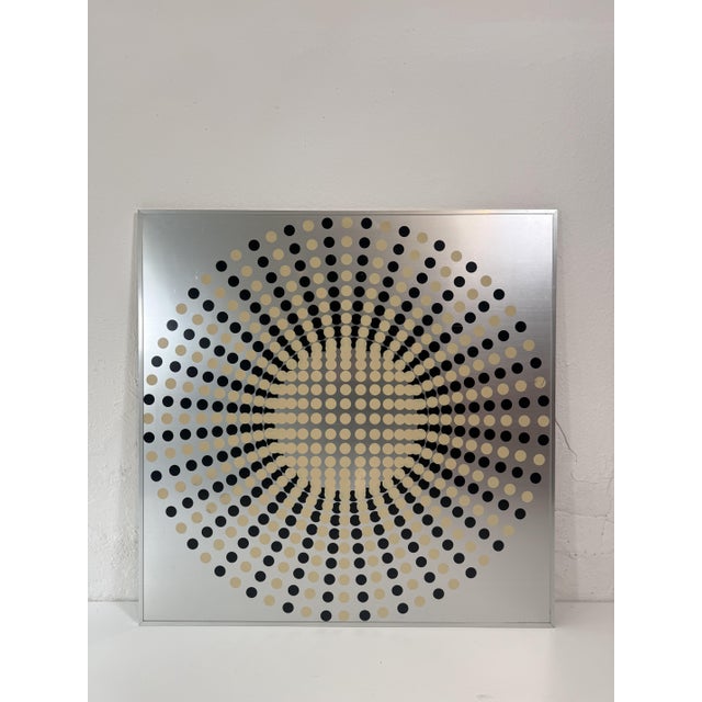 Vintage Italian Kinetic Op Art Work, 1970s For Sale - Image 10 of 10