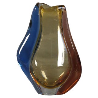 Bohemian Glass Vase by Hana Machovska for Mstisov Glassworks For Sale