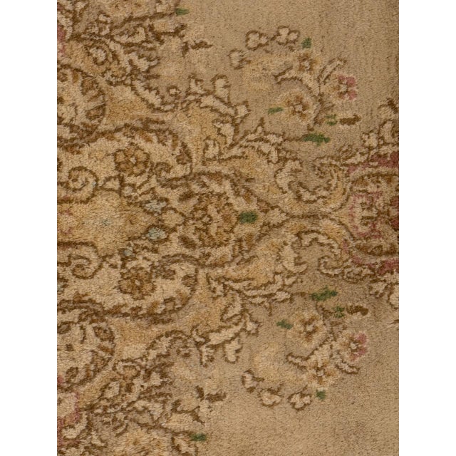 1960s Vintage Persian Kerman Hand-Knotted Rug - 5′11″ × 9′4″ For Sale - Image 12 of 15