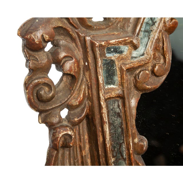 Pair of Early 1900s Antique Italian Giltwood Mirrors For Sale - Image 11 of 15