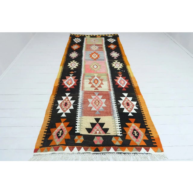 Anatolian Turkish Kilim Rug-4′2″ × 10′5″ For Sale - Image 13 of 13