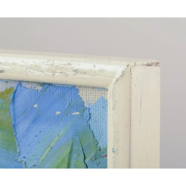 Lars Bertle, Three People in a Landscape, 1960s, Oil on Canvas For Sale - Image 6 of 8