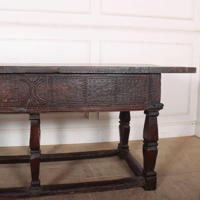 Antique Spanish Oak Console Table, 1600s For Sale - Image 17 of 18