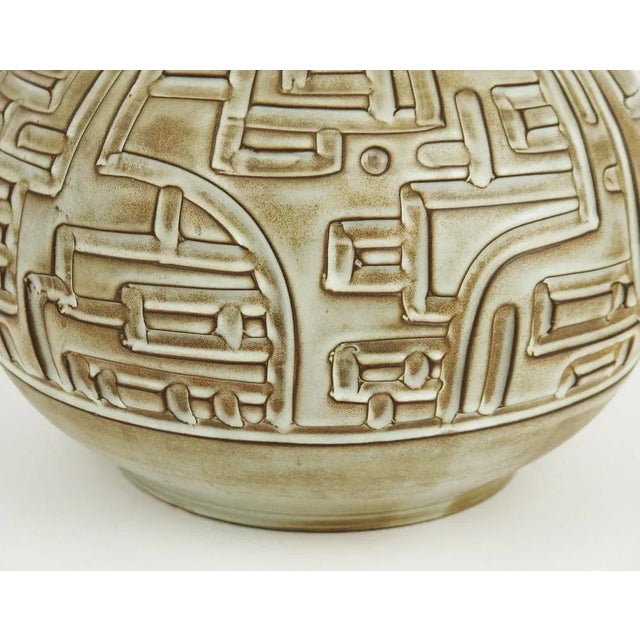 Mid-Century Modern Ceramic Table Lamp by Marius Bessone For Sale - Image 3 of 11