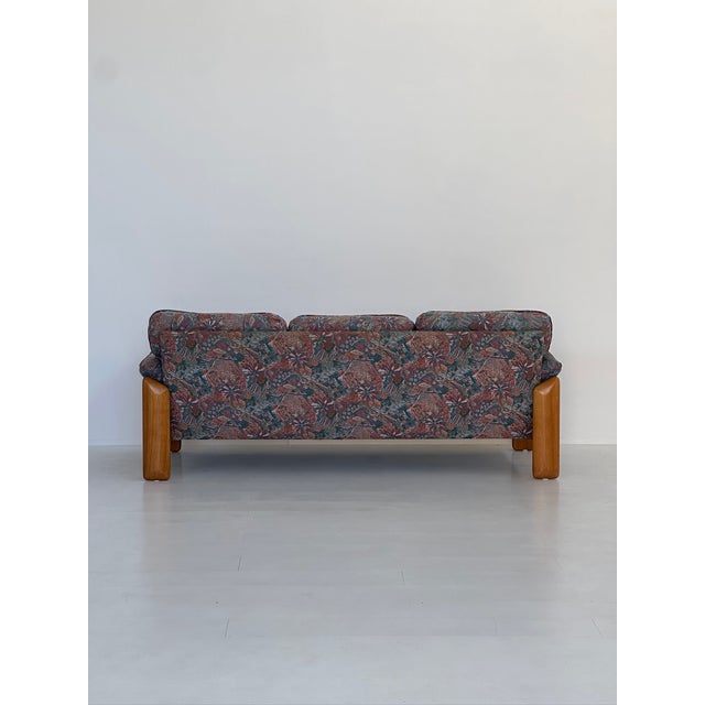 Three-Seater Wooden and Fabric Sofa from Mobil Girgi, 1970s For Sale - Image 13 of 15