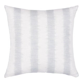 Schumacher Attleboro Ikat 20" Pillow in Mineral For Sale