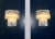 Vintage Murano Glass Tube Wall Sconces with 13 Transaparent Glass Tube, 1990s, Set of 2 For Sale - Image 6 of 17