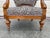 Wood 19th Century Antique Napoleon III Style Walnut Leopard Print Fabric Armchair. For Sale - Image 7 of 10