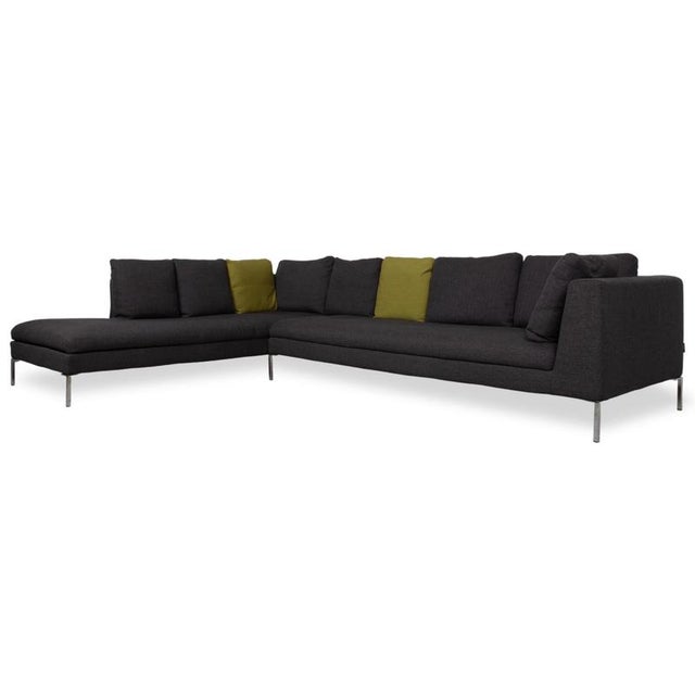 Grey Fabric Corner Sofa from La Nuova Casa For Sale - Image 15 of 15