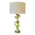 Vintage Italian Tole Floral Table Lamp With Hand-Painted Flowers For Sale