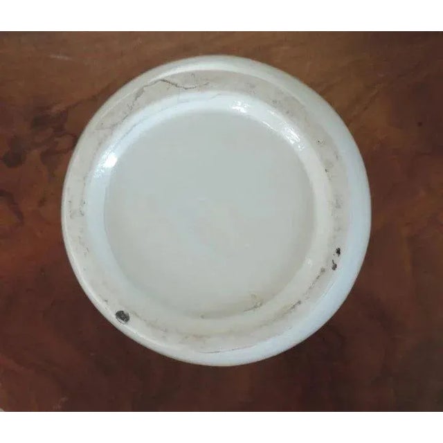 Vintage Chinese Porcelain Vase in White Blanc de Chine Glaze Art Deco Taste For Sale - Image 9 of 10