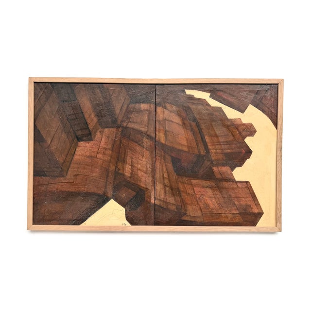 1970s Abstract Deconstructed Architecture Diptych, France, 1970s For Sale - Image 5 of 18