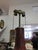 Chinese Vintage Large Chinese Oxblood Glazed Vase Table Lamp With Giltwood Base For Sale - Image 3 of 4