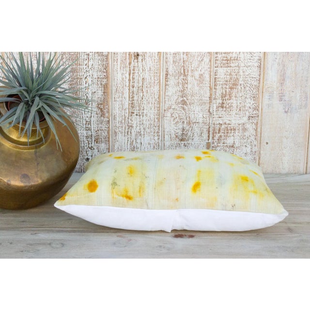Textile Puhor Tie Dyed Organic Silk Lumbar Pillow For Sale - Image 7 of 11