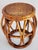 Vintage Bamboo & Rattan Drum Stool For Sale - Image 9 of 11