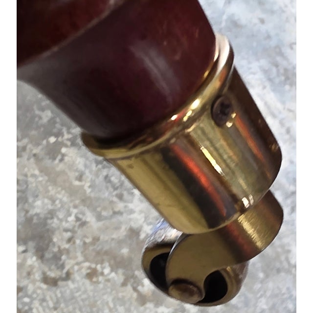 Red Hancock and Moore Jockey Club Chairs --- Set of 4 For Sale - Image 8 of 11