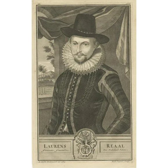 Balen, Laurens Reaal: Eminent Governor-General of the VOC in the Dutch East Indies, 1724, Print For Sale
