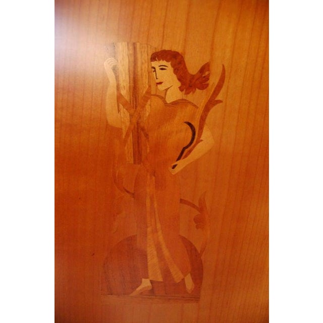 Swedish Art Deco Intarsia Storage, Bar Cabinet For Sale - Image 9 of 11