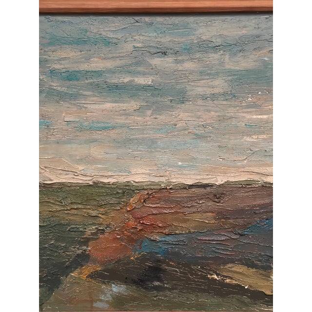 Mid-Century Modern Swedish School, Scanian Plains, 1960s, Oil on Panel, Framed For Sale - Image 3 of 18