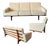 1950s Hans Wegner for Getama Teak Reupholstered Sofa MCM Vintage For Sale