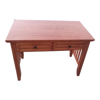 1980s Qw Amish Jd Mission Desk - Handcrafted Mission Style For Sale