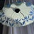 Vintage Pendant Light in White and Blue Glass with Wavy Edge, 1980s For Sale - Image 14 of 18