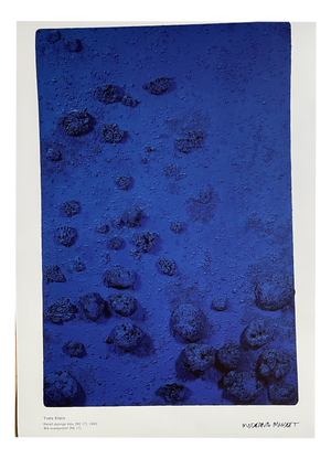 Yves Klein, Relief Éponge-Blue Re 17, 1960, Print