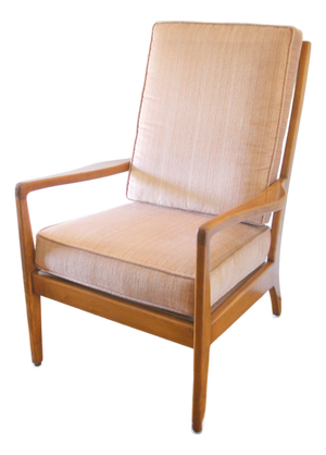 Mid Century Modern Jens Risom Style Arm Lounge Chair