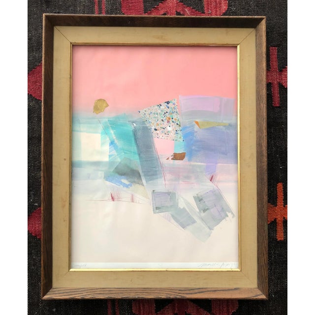 Abstract Lithograph "Dreamscape" 1980's For Sale - Image 9 of 9