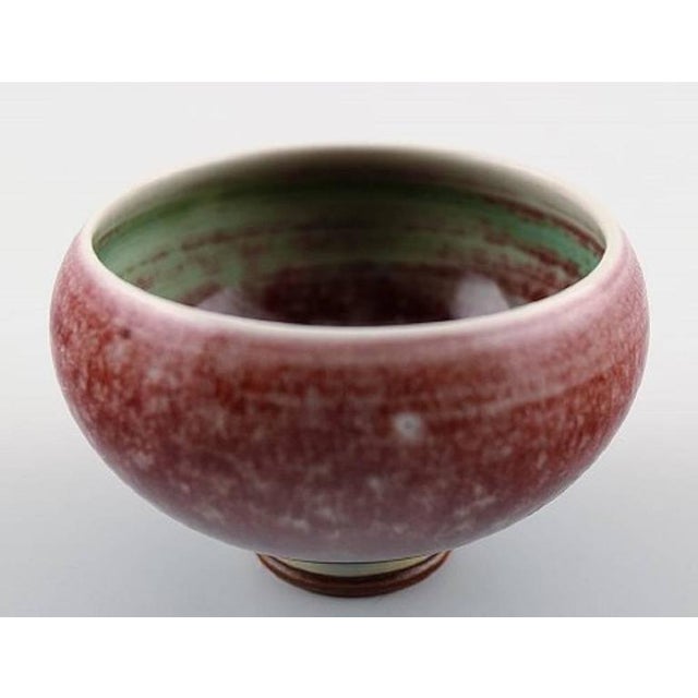 Modern Berndt Friberg Studio Pottery Vase Modern Swedish Design For Sale - Image 3 of 5