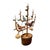 Mottahedeh Vintage Italian Tole Espalier / Espaliered Tree Sculpture, Fruit Tree, Birds, Blossoms, & Apples, Manner of Mottahedeh For Sale - Image 4 of 8