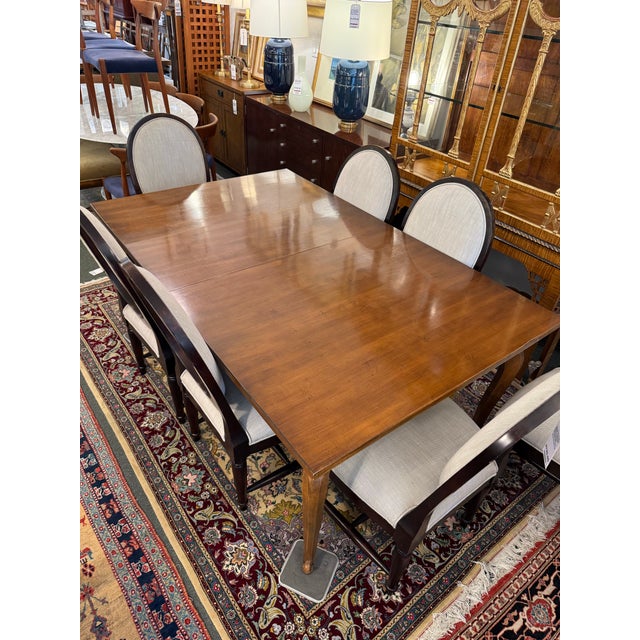 Design Plus Gallery presents the Louis XVI French Provincial Dining Room Extension Table by Henredon. This vintage table...