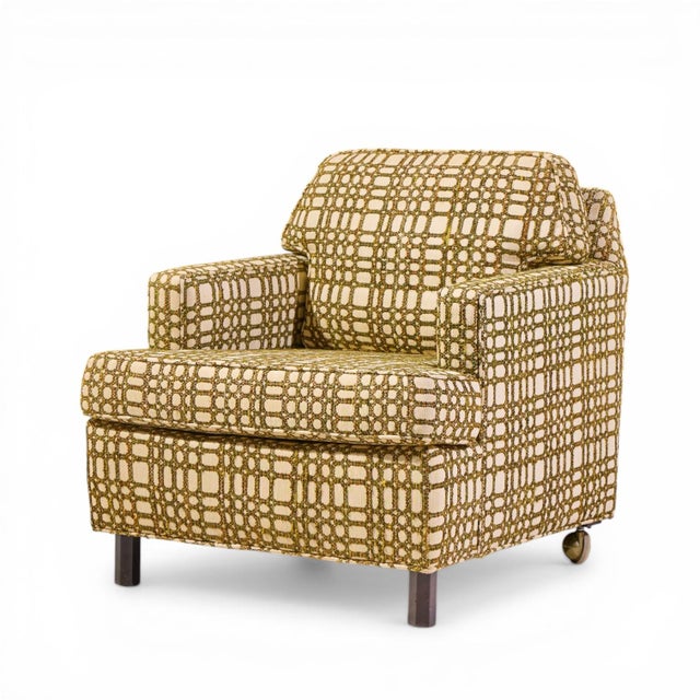 Edward Wormley for Dunbar Mid Century Mahogany Lounge Chairs - Pair For Sale In Chicago - Image 6 of 13