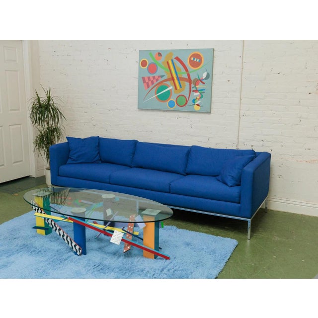 Memphis Style Aluminum Coffee Table For Sale - Image 10 of 12