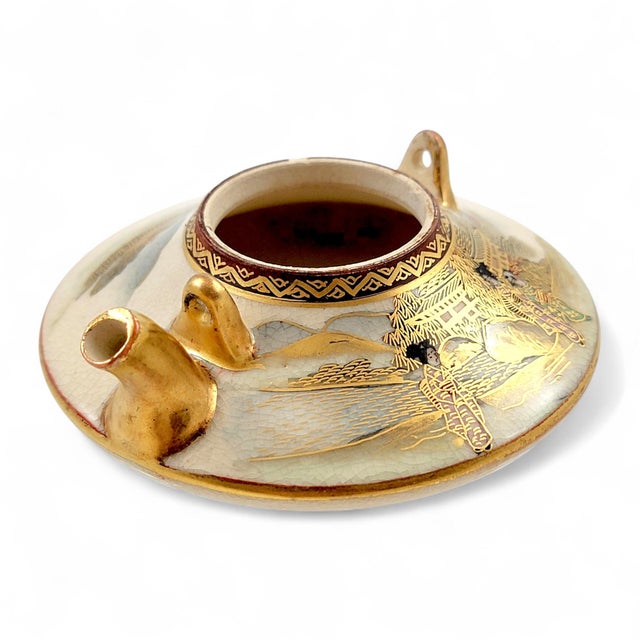 Japanese Meiji Kyoto Satsuma Koro Incense Burner with Bijin Figures by Kotobuki-Dō, 1890s For Sale - Image 6 of 11