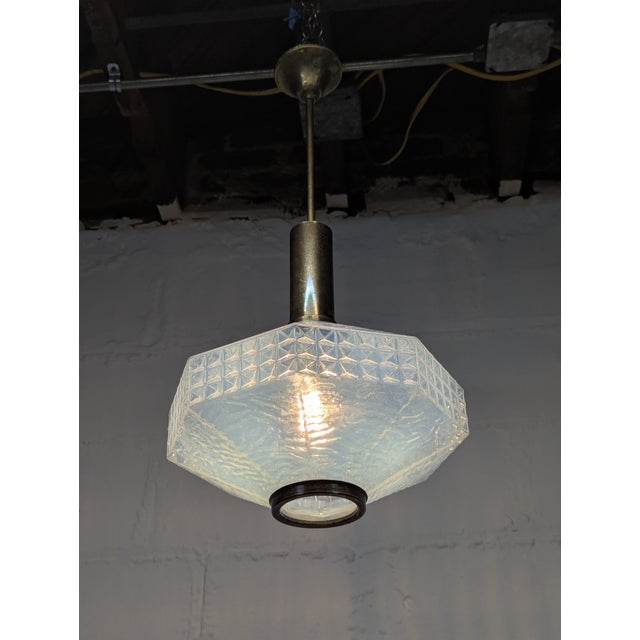 Rare 1960s Italian Murano Glass Pendant Lamp by Av Mazzega For Sale In New York - Image 6 of 8