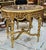 French French Louis XVI Style Gold Leaf Coffee Table With Marble Top & Ornate Carved Details For Sale - Image 3 of 5