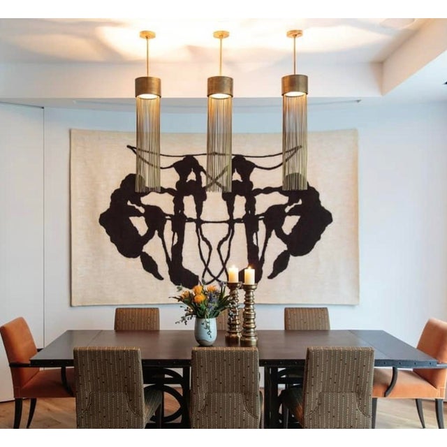 Black Brigitta Varadi Large Scale Contemporary Wall Tapestry, 115” X 70” For Sale - Image 8 of 11