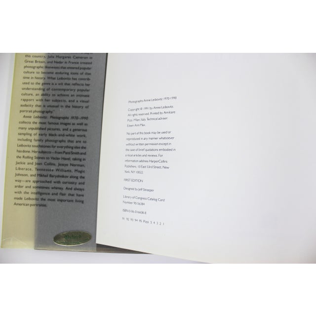 Photographs Annie Leibovitz 1970-1990 First Edition Hard Cover Book For Sale - Image 4 of 10
