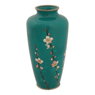 Japanese Cloisonne Enamel Vase by Inaba Kyoto For Sale