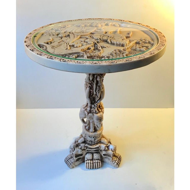 Vintage Faux Ivory Opium Table, 1960s For Sale - Image 14 of 14