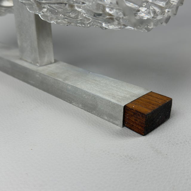 Wall Lamp in Aluminum and Crystal, 1970s For Sale - Image 13 of 18