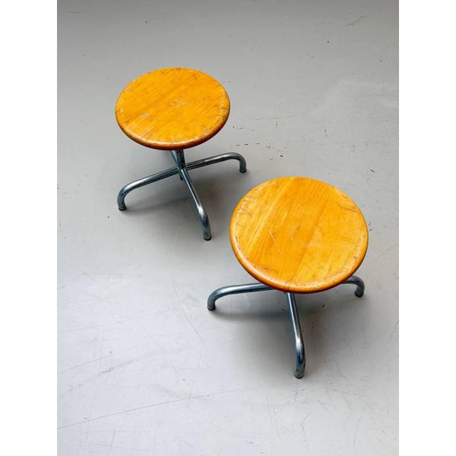 Vintage Industrial Swivel Stool, 1980s For Sale - Image 13 of 15
