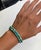 For summer or fall, this double wrap turquoise bracelet is perfect alone or stacked