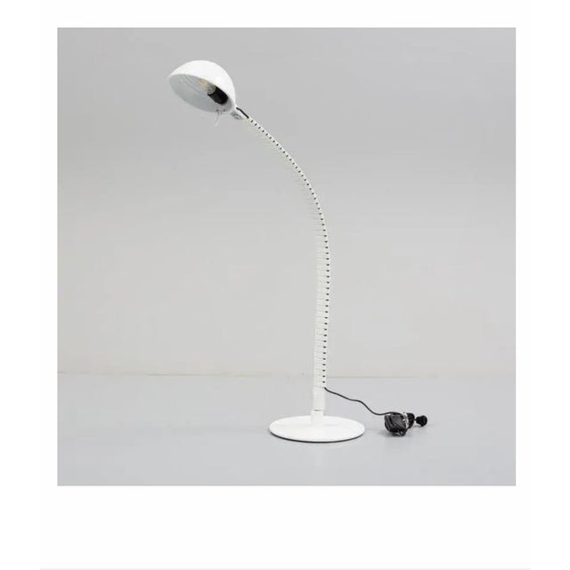 White Flex Floor Lamp by Elio Martinelli for Martinelli Luce, Italy, 1960s For Sale - Image 8 of 18