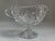 Transparent Vintage Clear Crystal Etched Floral Gravy Boat For Sale - Image 8 of 9
