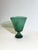 Mid-Century Modern Italian Green Blown Glass Pedestal Vase by Vetro Verde Di Empoli, 1950s For Sale - Image 3 of 10