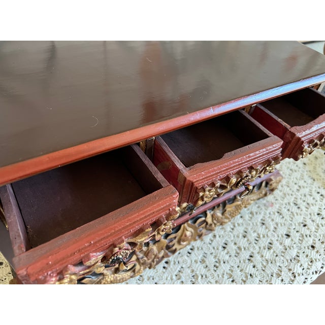 Antique Chinese Gilded Jewelry Box For Sale - Image 9 of 17