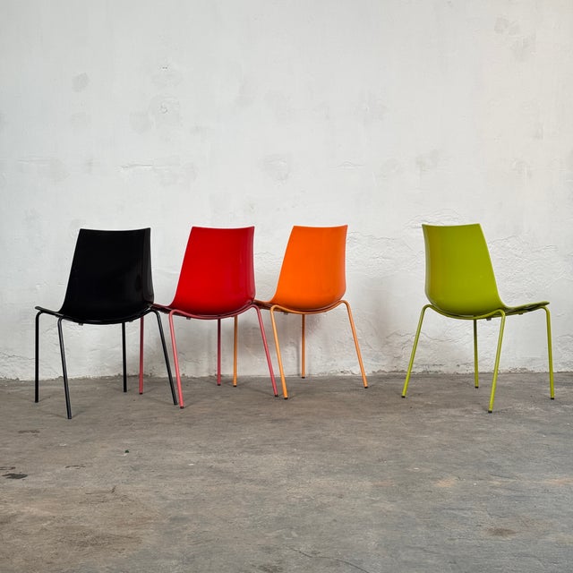 Italian 3D Colour Chairs from Pedrali, Set of 4 For Sale - Image 9 of 15